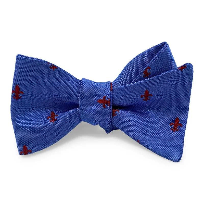 Fleur de Lis: Bow - Blue