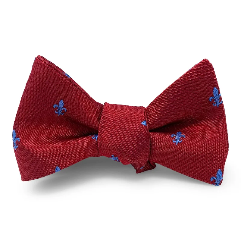 Fleur de Lis: Bow - Red/Blue