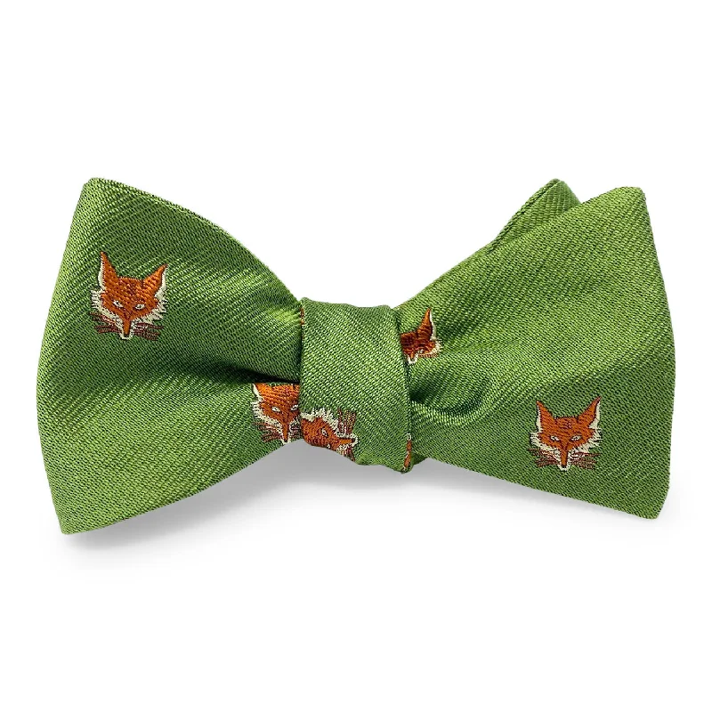 Fox Mask: Bow - Green