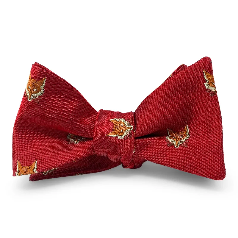 Fox Mask: Bow - Red