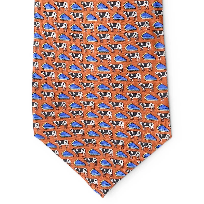 Cow Pie: Tie - Orange