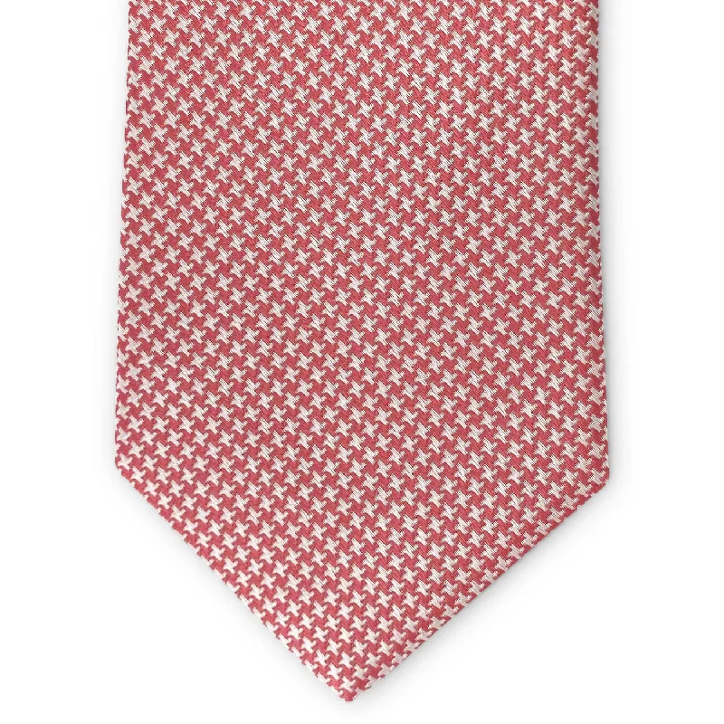 Houndstooth: Tie - Red/White