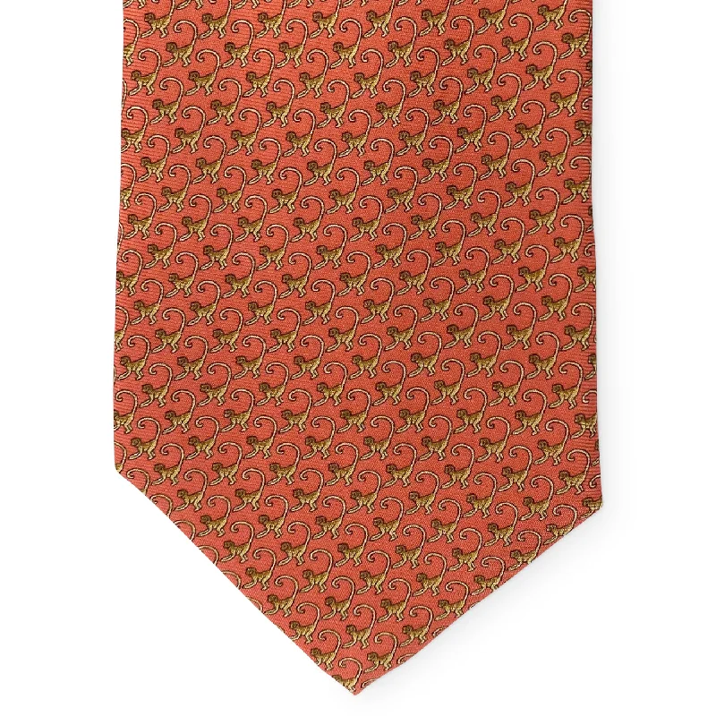 Monkeys: Tie - Coral