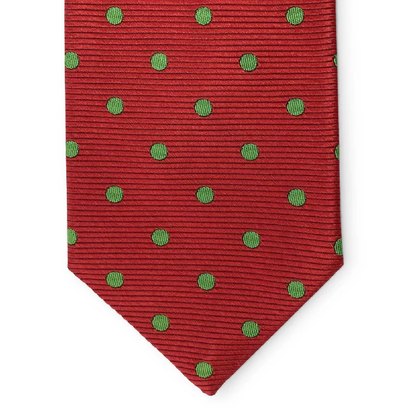 Large Dot: Tie - Red/Green