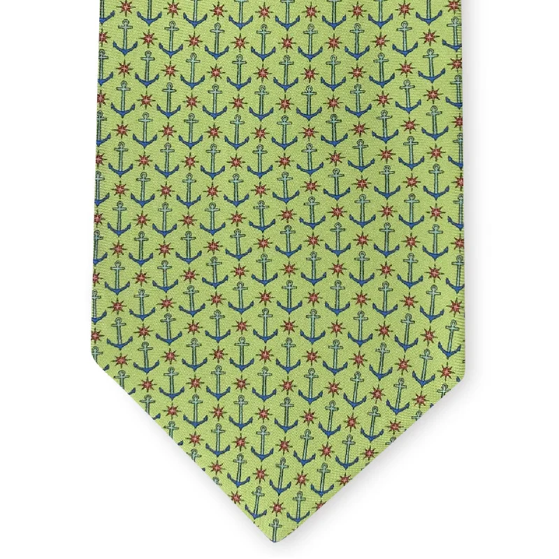 Compass Rose: Tie - Green