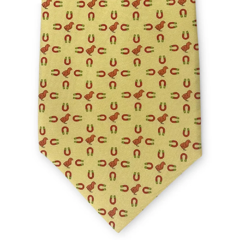 Check It Chick Magnet: Tie - Yellow