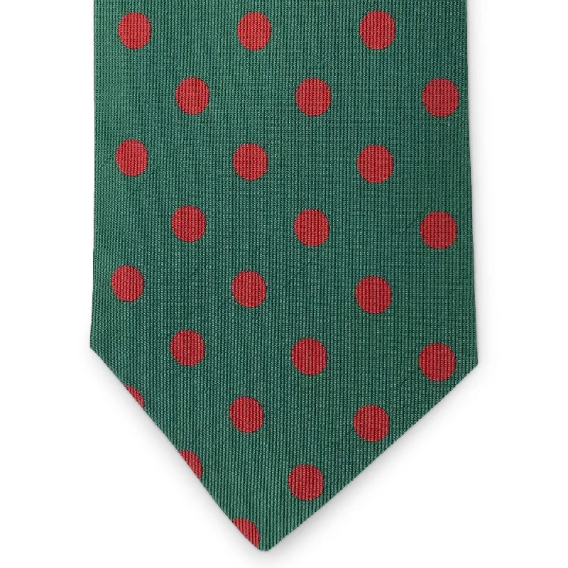 Large Dots: Tie - Green/Red