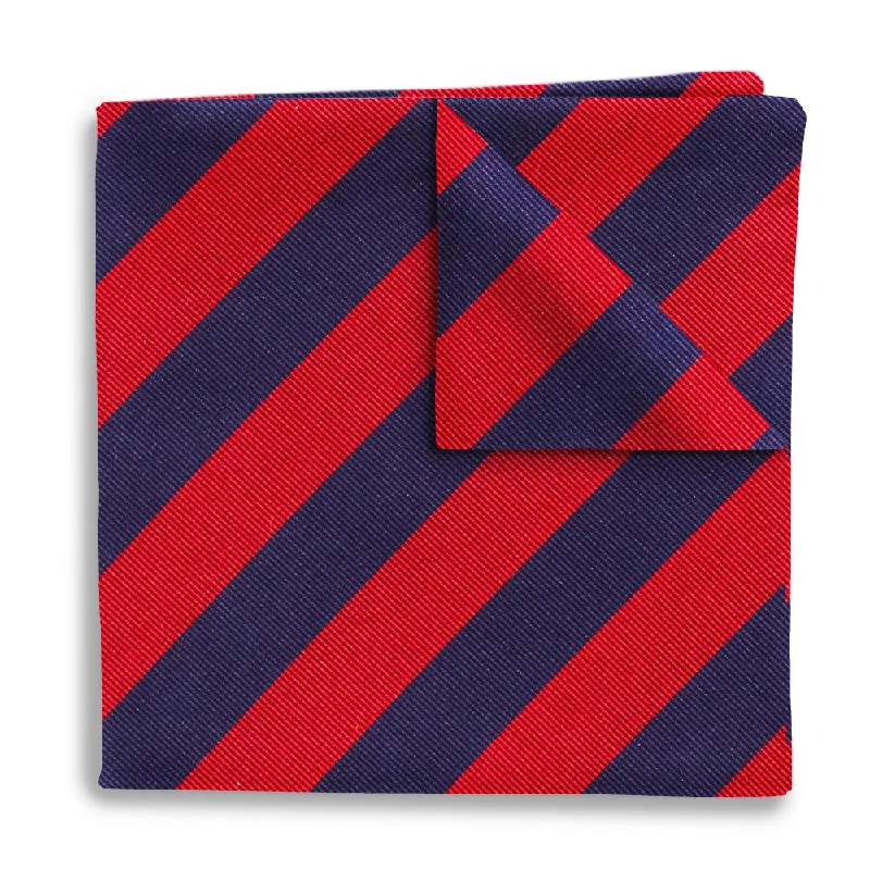 Academy Navy/Red - Pocket Squares