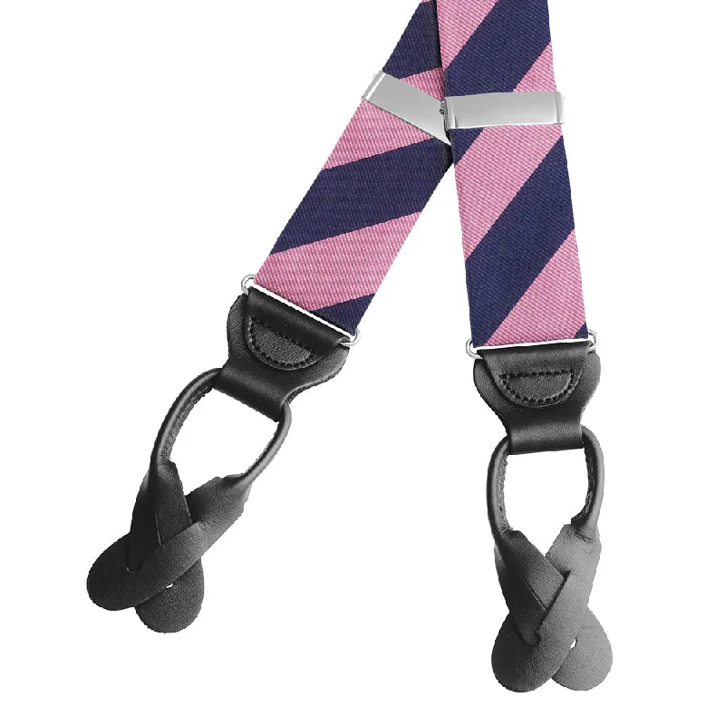 Academy Pink/Navy - Braces/Suspenders