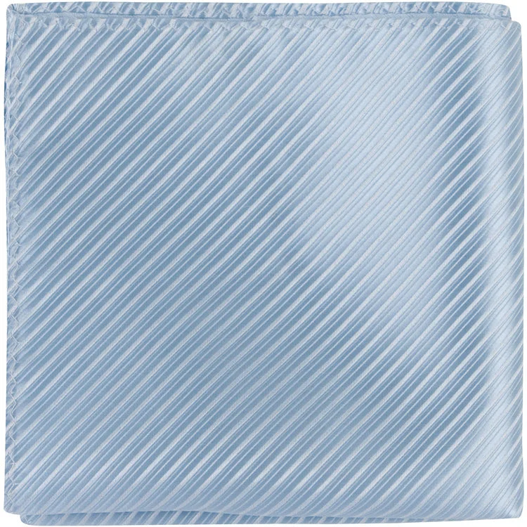 B1 PS - Pale Blue Pinstripe - Matching Pocket Square