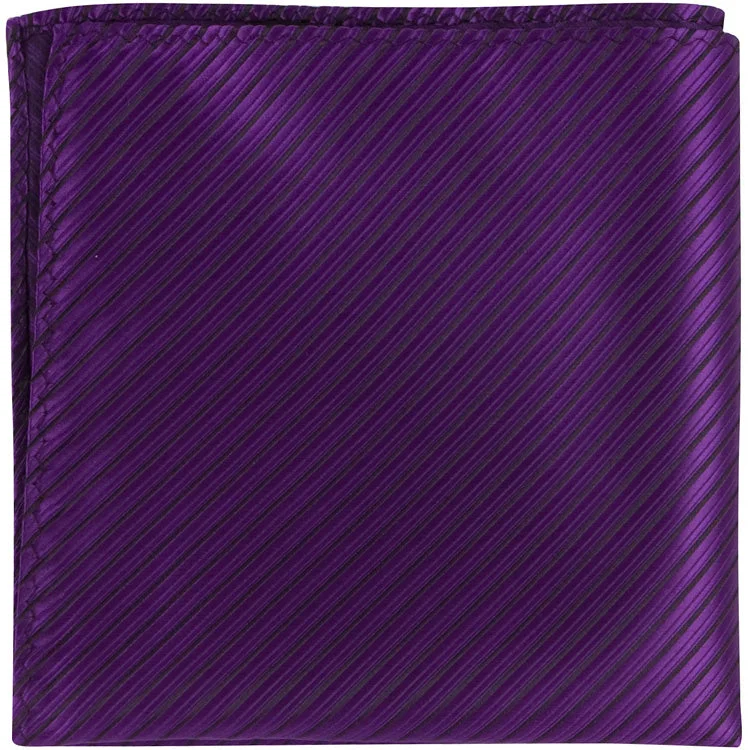 CL21 PS - Purple Pinstripe - Matching Pocket Square