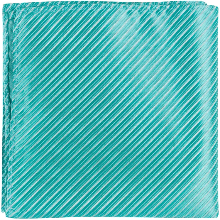 CL42 PS - Seafoam Green Pinstripe - Matching Pocket Square