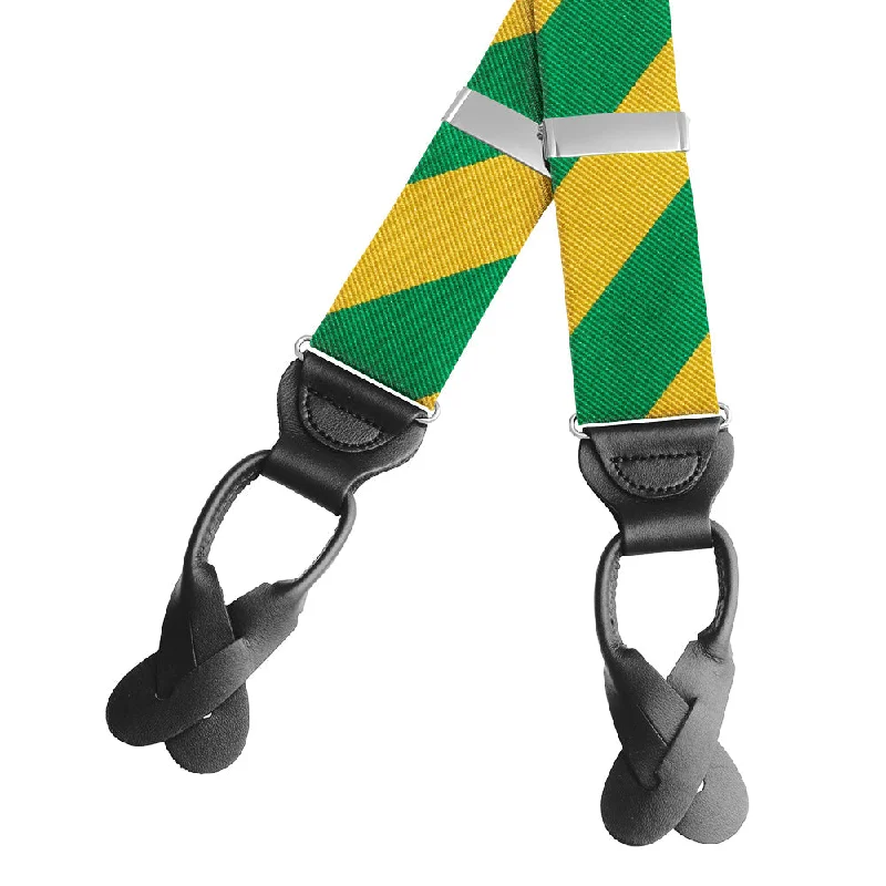 Collegiate Green and Gold - Braces/Suspenders