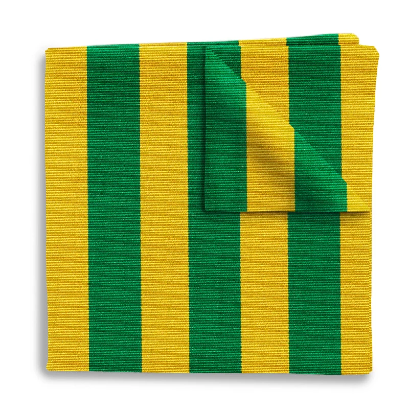 Collegiate Green and Gold - Pocket Squares