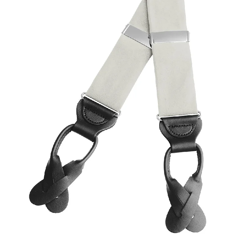 Ivory Charmeuse - Braces/Suspenders