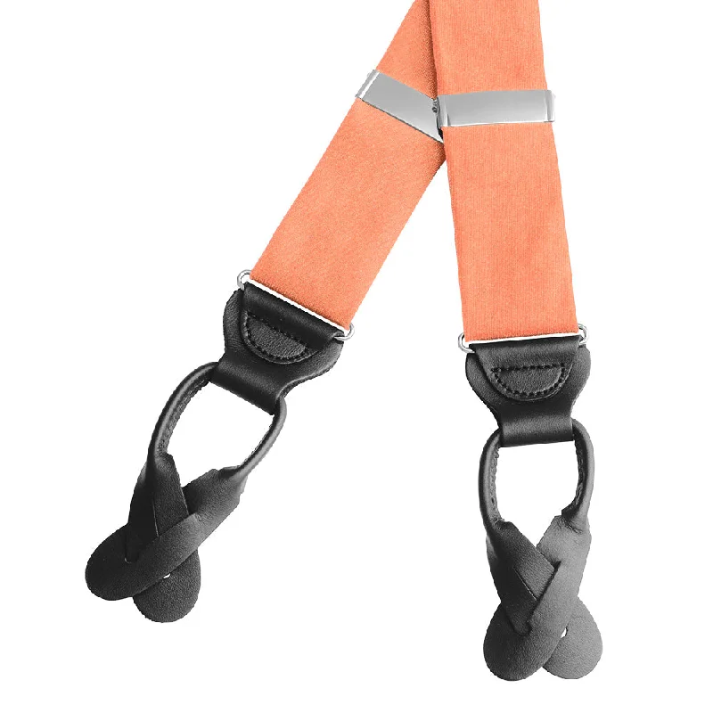 Living Coral Charmeuse - Braces/Suspenders