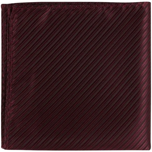 R10 PS - Burgundy Pinstripe - Matching Pocket Square