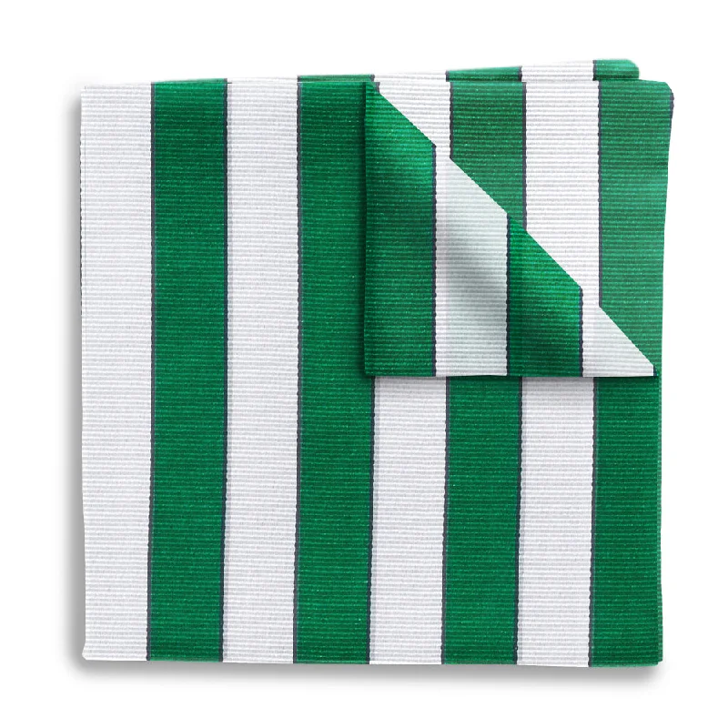 Scholastic Green/White - Pocket Squares