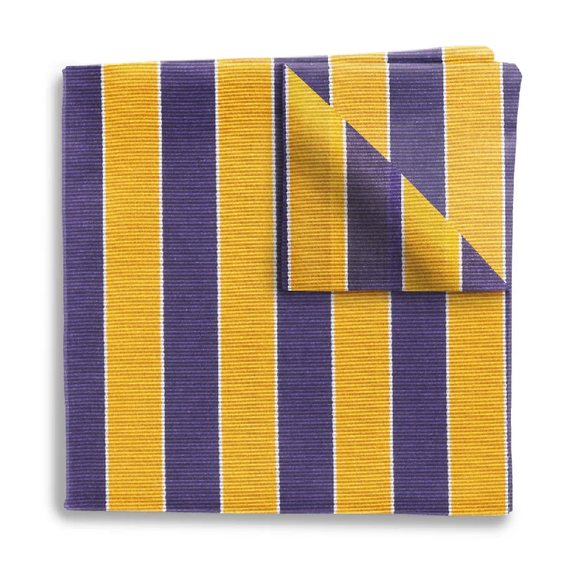 Scholastic Purple/Gold - Pocket Squares