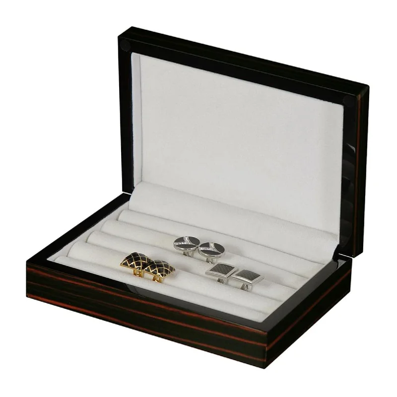 16 Pairs Storage Box for Cufflinks Ebony