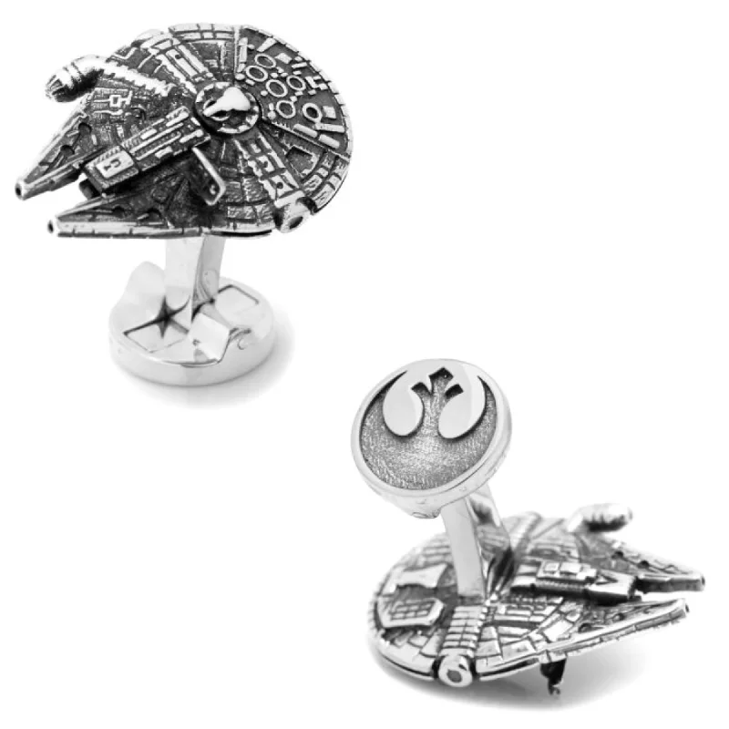 3D Millennium Falcon Star Wars Cufflinks