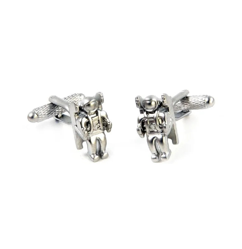 Astronaut Silver Cufflinks