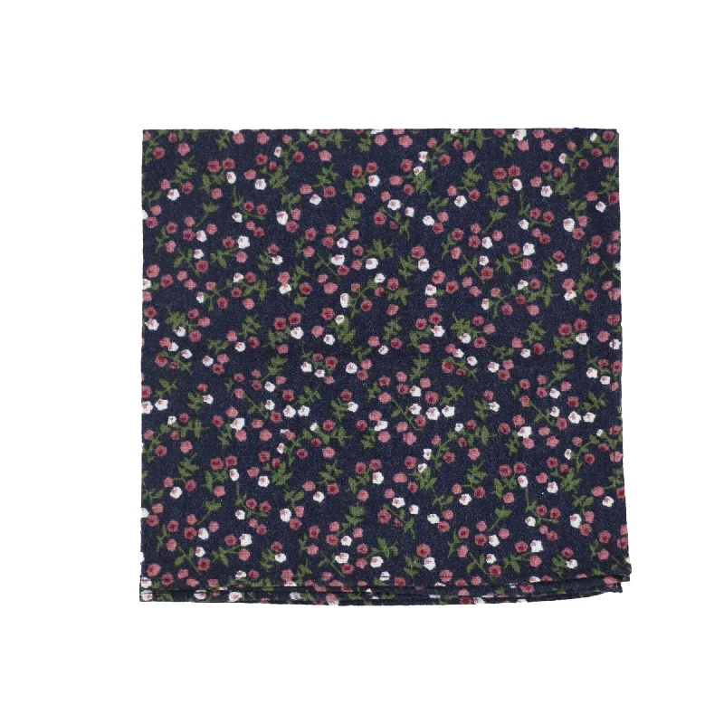 bar III Mens Bellair Floral Pocket Square, Blue, One Size - One Size