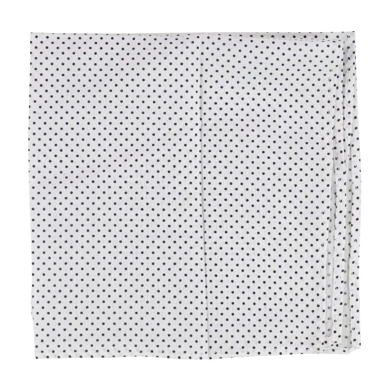 bar III Mens Polka Dot Pocket Square, White, One Size - One Size