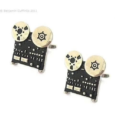 Retro Tape to Tape Recorder Cufflinks