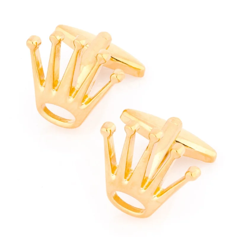 Rolex Crown Cufflinks Gold