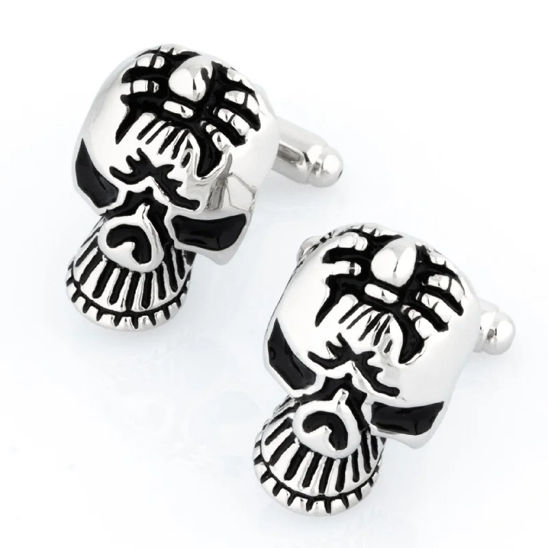 Skull with Spider Cufflinks