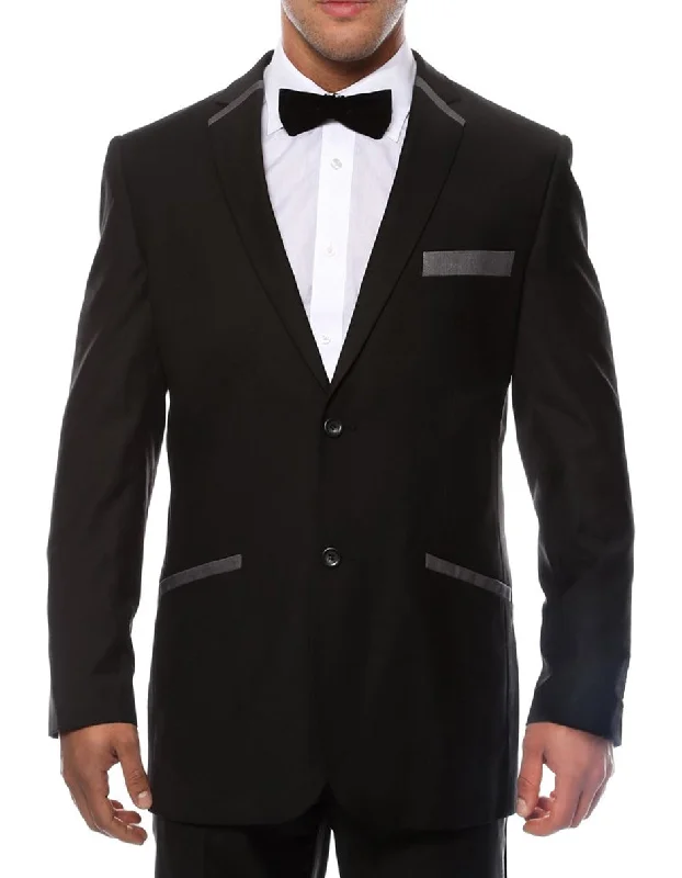 Black & Charcoal Trim Tuxedo