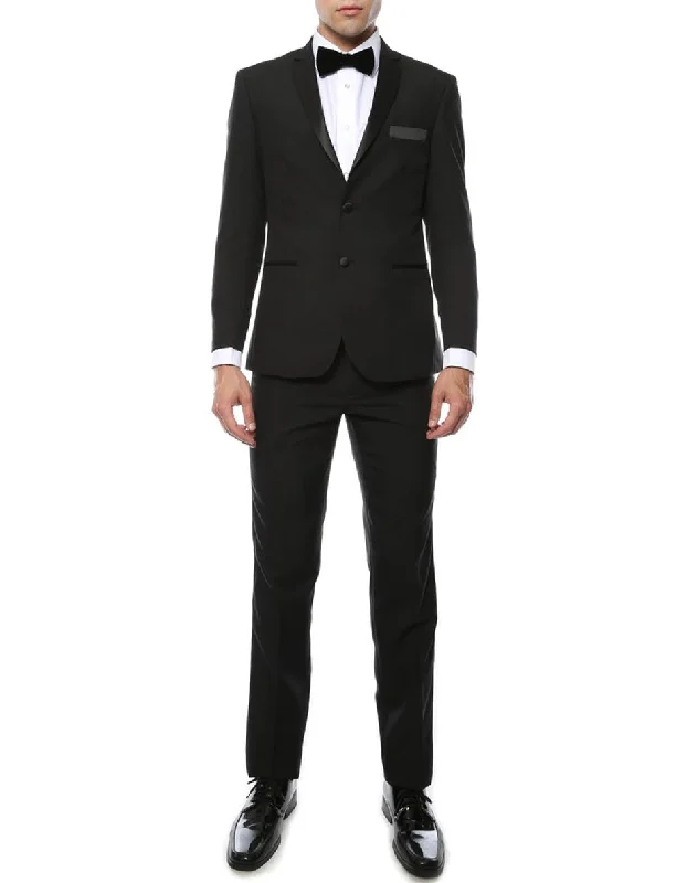 Skinny Black Notch Tuxedo