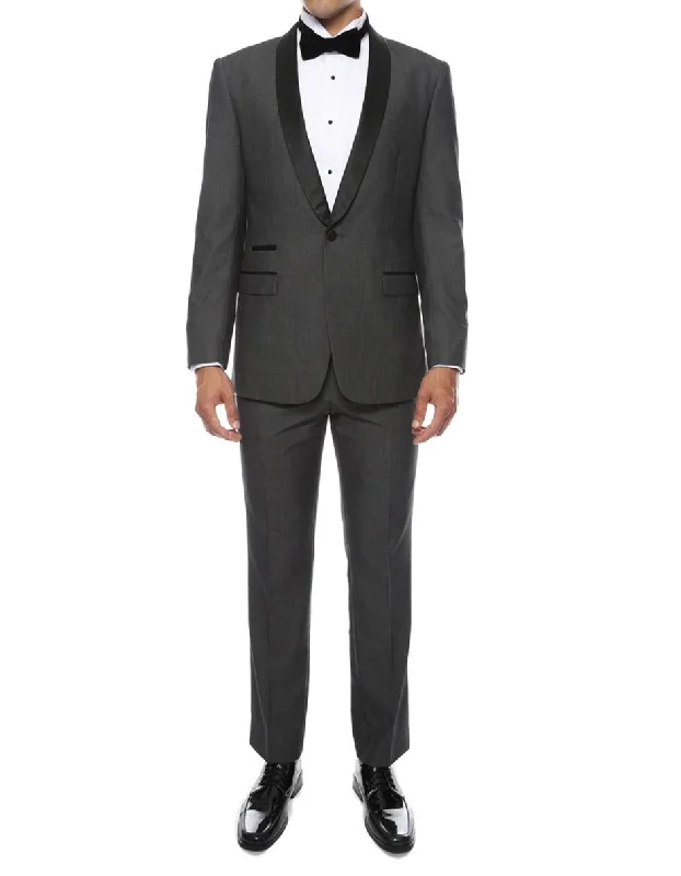 Slim Charcoal Shawl Tuxedo