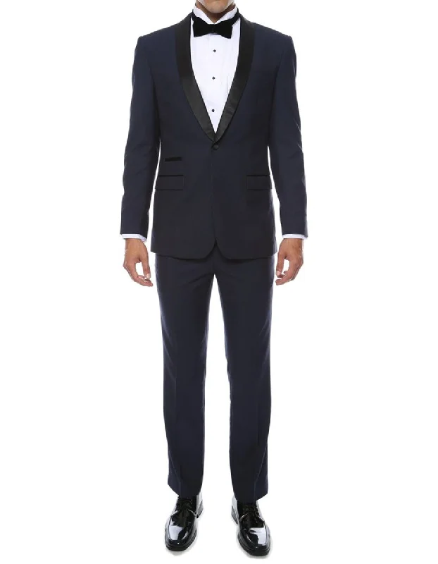 Navy Slim Shawl Tuxedo