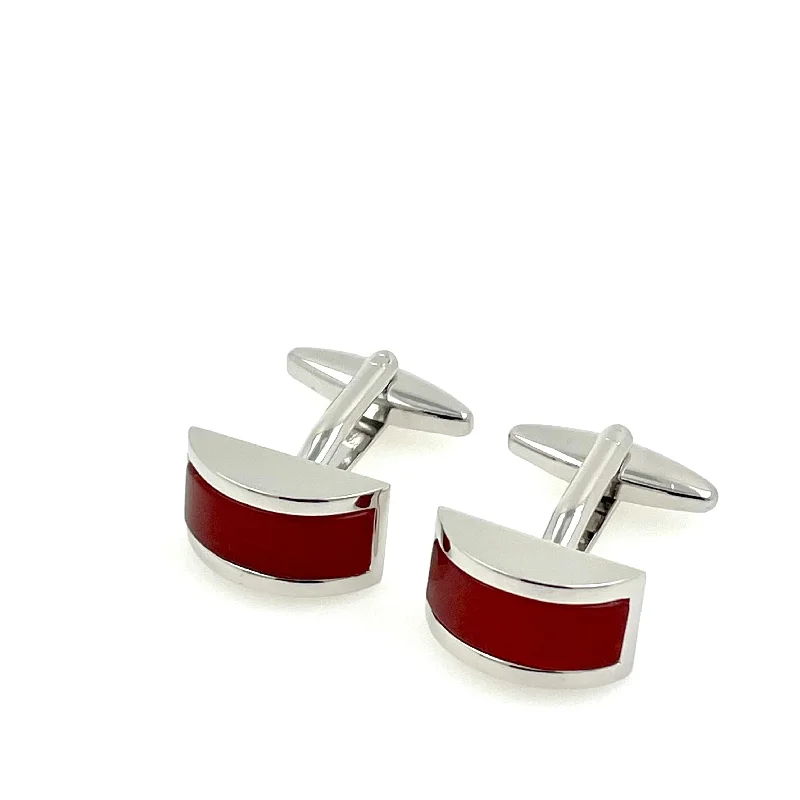 Burnt Orange Cateye Cufflinks