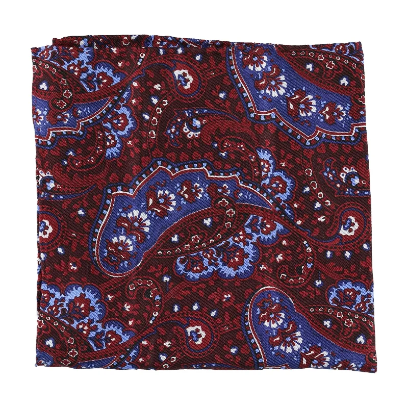 Tags Weekly Mens Silk Pocket Square, Red, OS