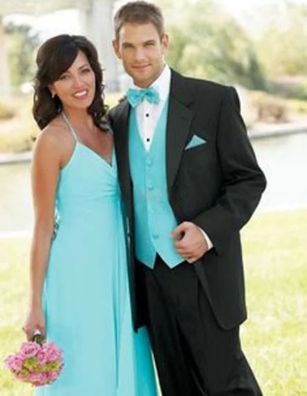 Teal Blue Fashion Tuxedo For Men