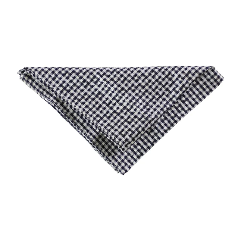 Tommy Hilfiger Mens Gingham Pocket Square, Black, One Size - One Size