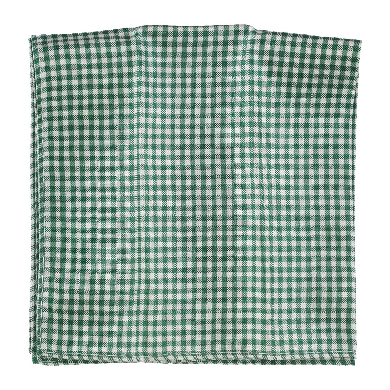 Tommy Hilfiger Mens Gingham Pocket Square, Green, - One Size