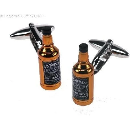 Whiskey Bottle Cufflinks