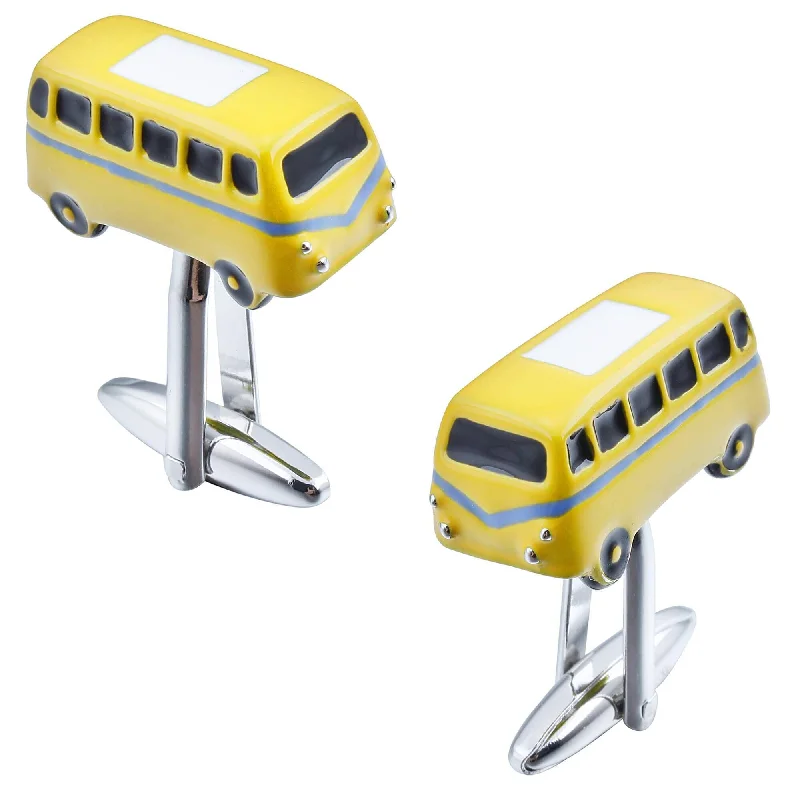 Yellow VW Kombi Cufflinks